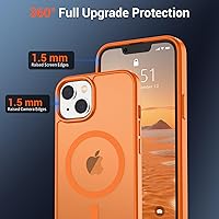 Vista 982 de SUPFINE Funda magnética para iPhone 11 con protector de pantalla (compatible con MagSafe) (protección contra caídas de grado militar), translúcida