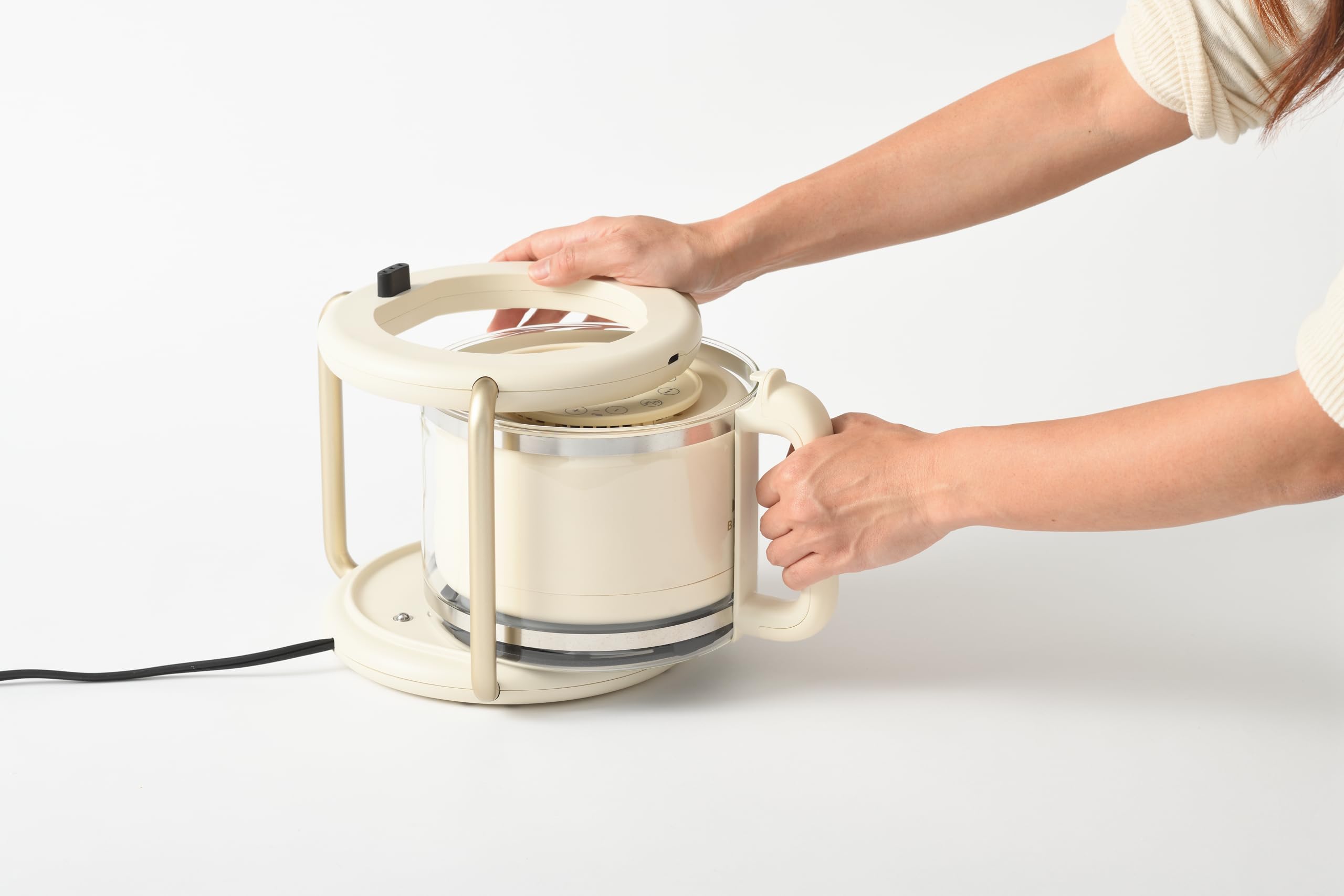 BRUNO Glass Air Fryer Ivory BRUNO Glass Air Fryer - Ivory – Cote