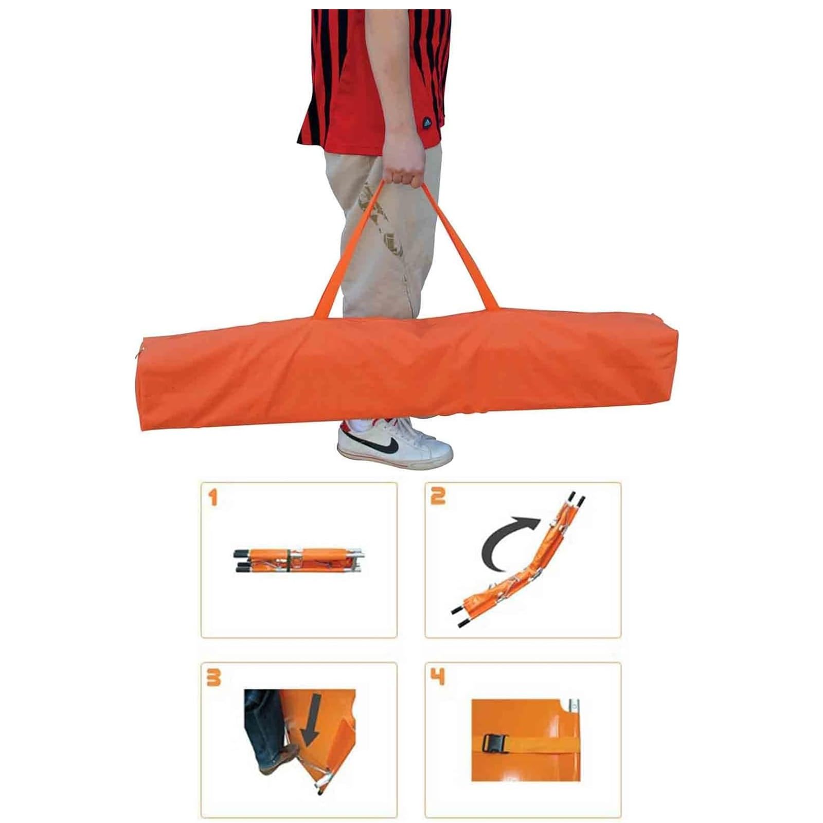 Brancard médical pliant, civière portable en alliage d’aluminium, civière d’ambulance de secours de premiers secours, pour clinique hospitalière mobile blessée