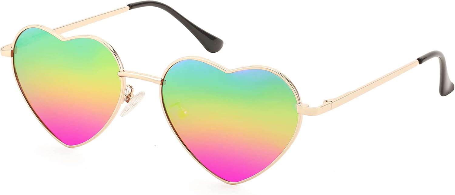 FEISEDY Polarized Heart Sunglasses Women Men Metal Frame Cute Lovely Glasses UV400 Protection B2375 - Image 4