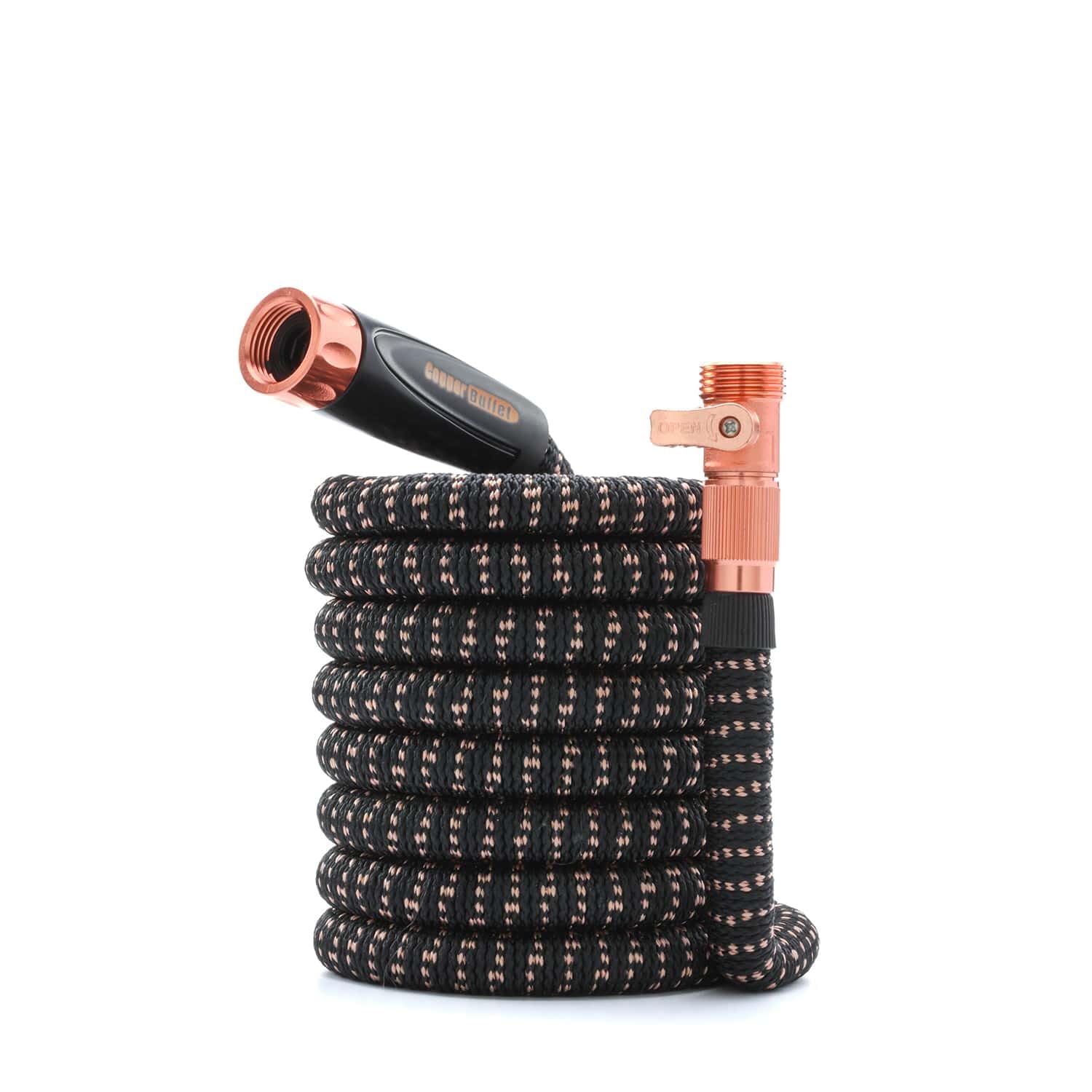 2024 Pocket Hose Copper Bullet 50ft Hose, Turbo Shot Nozzle, No-Kink