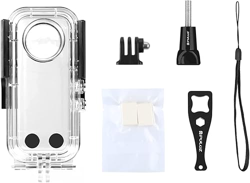Miniatura 7 de Carcasa impermeable para Insta360 X3, PULUZ 30M (98 pies) funda protectora de buceo submarina para cámara de acción Insta360 X3