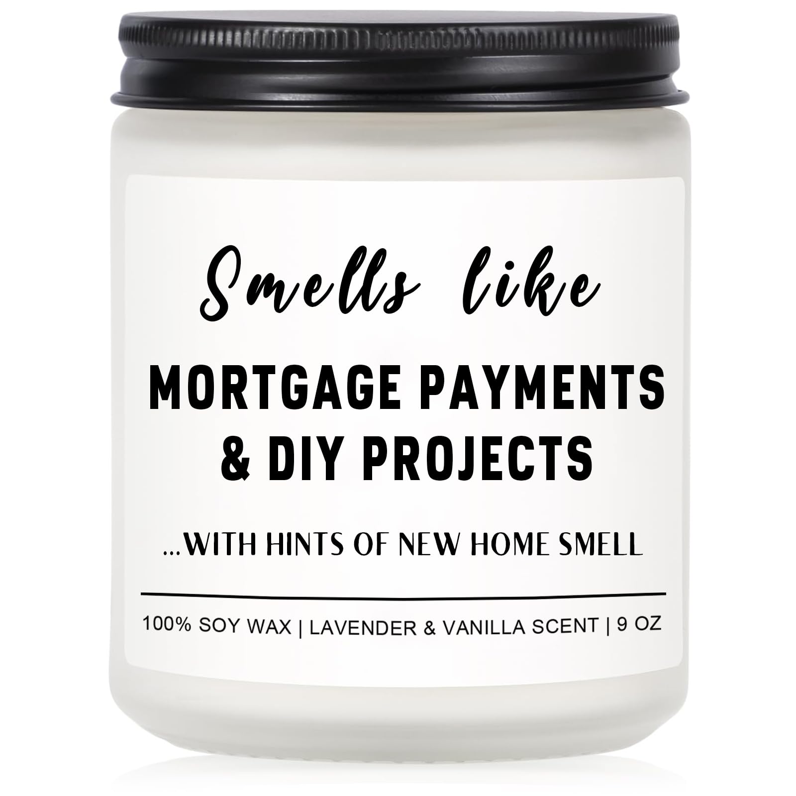 Funny House Warming Gifts New Home Housewarming Gifts New Home Gift Ideas for Women Men Couple First Apartment Essentials Homeowner Decor Closing Gift - Lavender Scented Candle 9 oz (Homes 2)