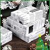 100 Sheet North Pole Newspaper Tissue Paper, Santa on Christmas Gift Wrapping Paper Sheet for Xmas Season DIY Crafts Santa's Favorite Newspaper Party Supplies, 13.8 x 19.7 Inch #5