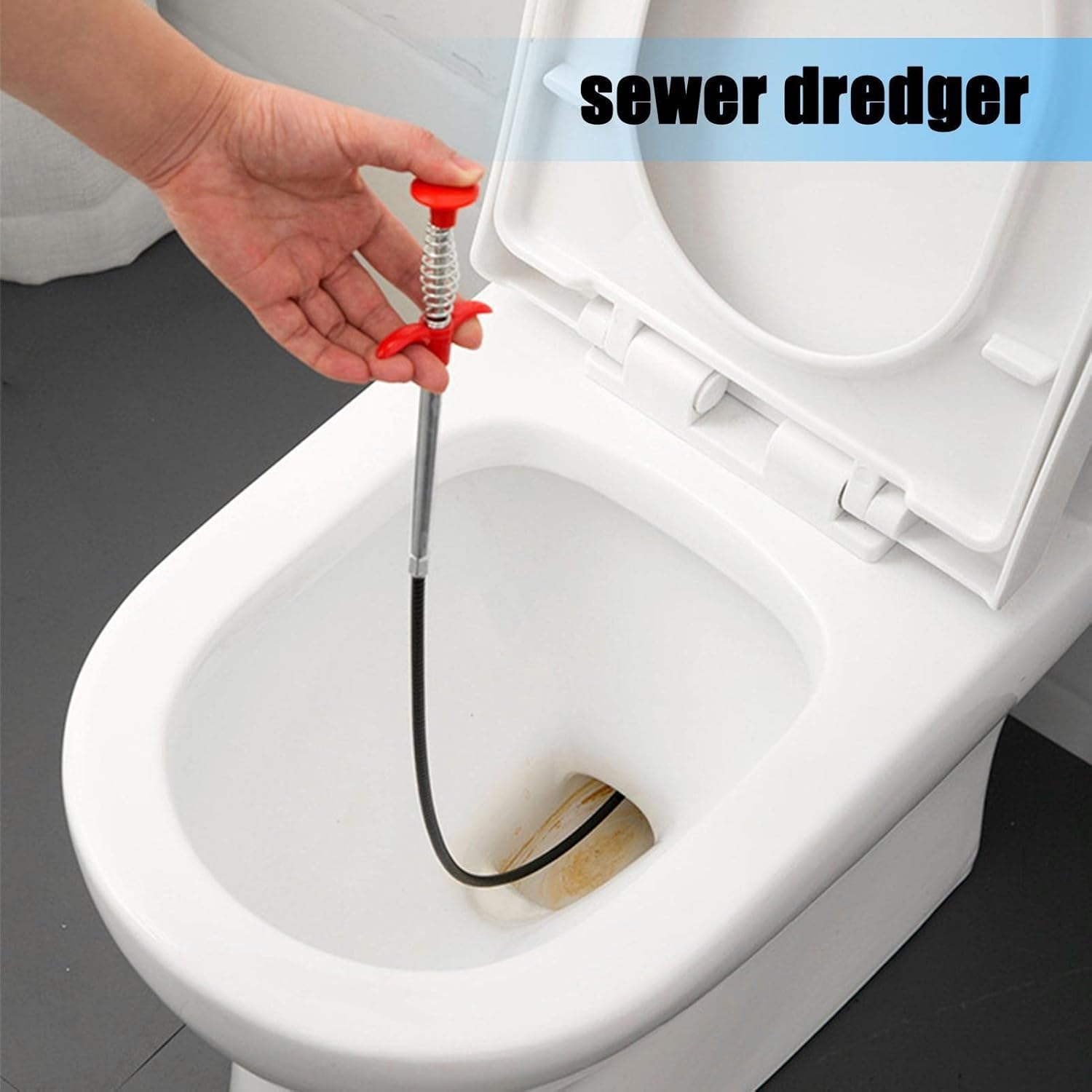 Serpiente de drenaje de 116 pulgadas, removedor de obstrucciones de drenaje de pelo, herramientas flexibles de limpieza de canalones para fregadero del hogar, bañera de baño, drenaje