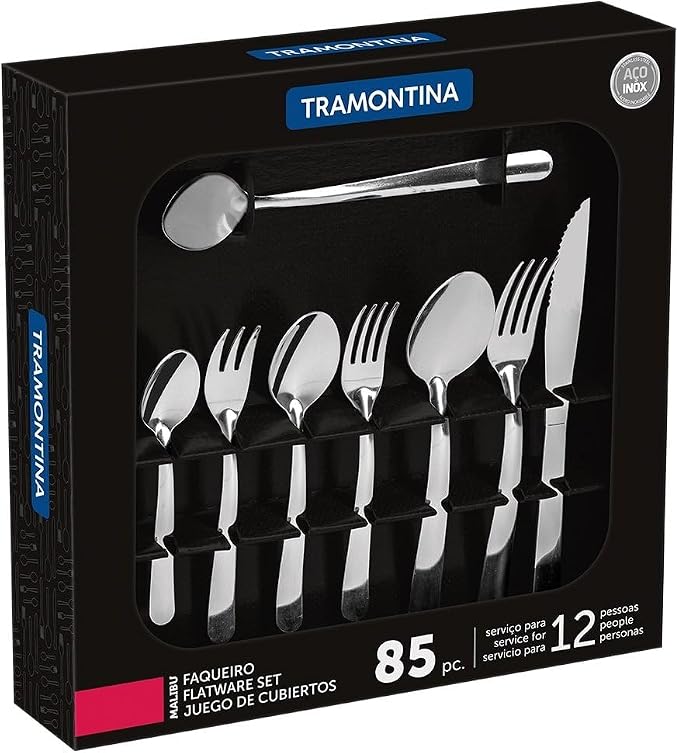 Conjunto de Talheres Tramontina Malibu 85 Peças