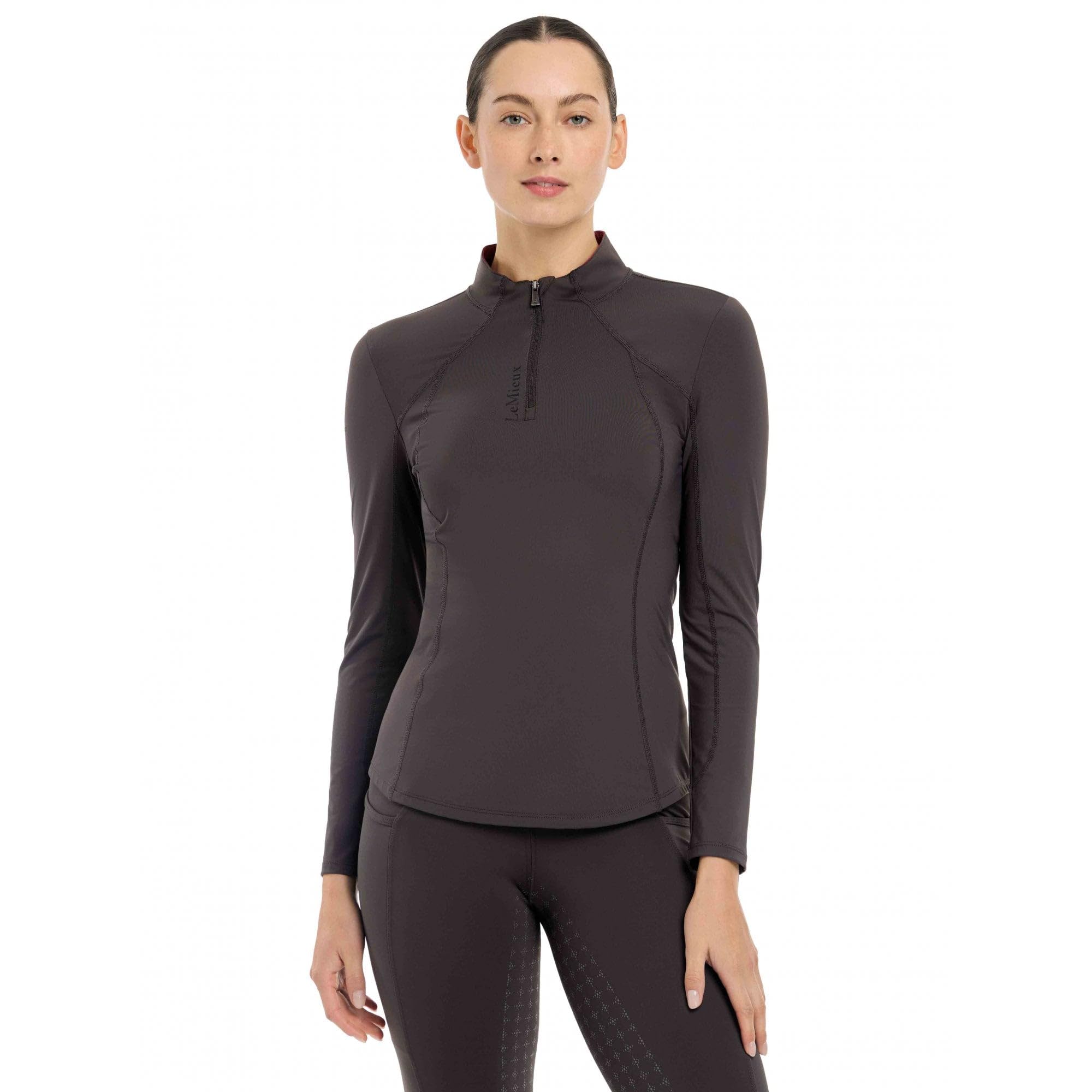 Lemieux Women's Cinder Base Layer - Sweat Wicking Fabric - Breathable Vented Under Arms - 360 Stretch - 50+ Uv Protection - Ultra Soft Seam - Flat Lock Stitching - Uk12