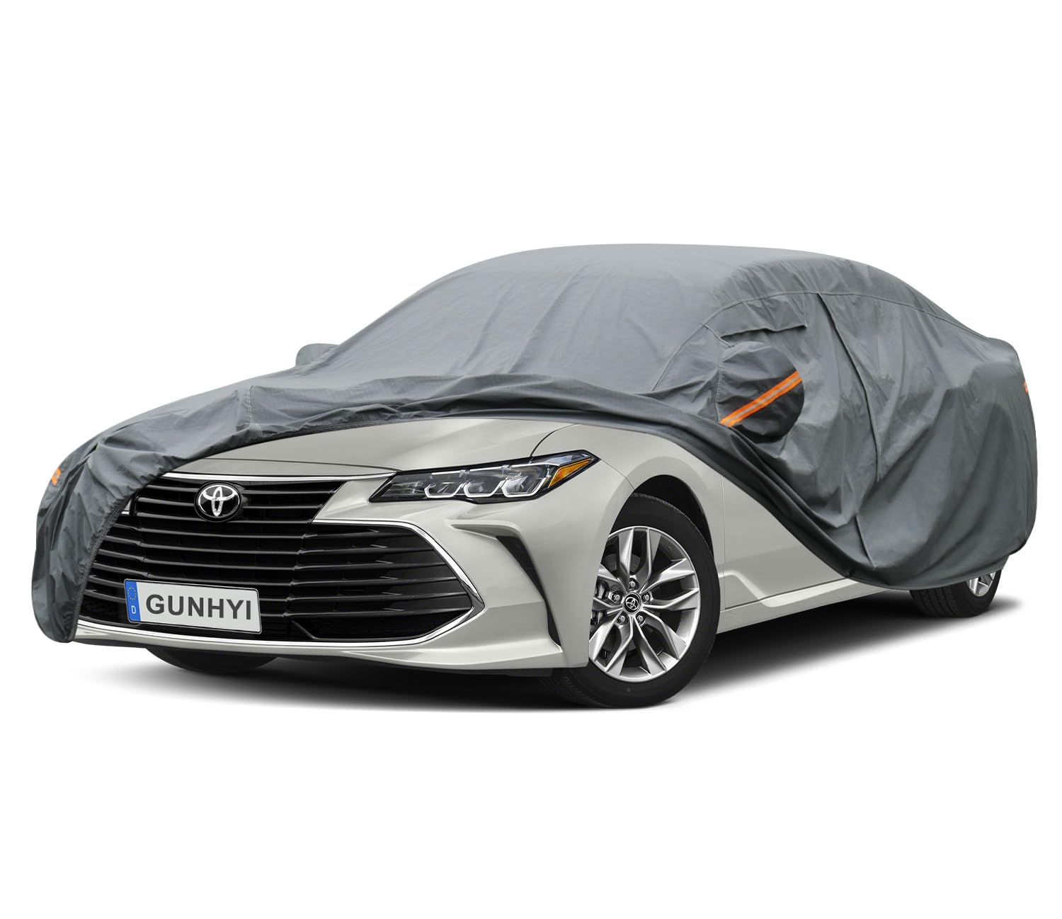 GUNHYI Premium Car Cover Custom Fit Toyota Avalon, 16 Layers Heavy Duty Car Cover Waterproof All Weather with Zipper Door for Sun Rain Snow Dust Uv Protection