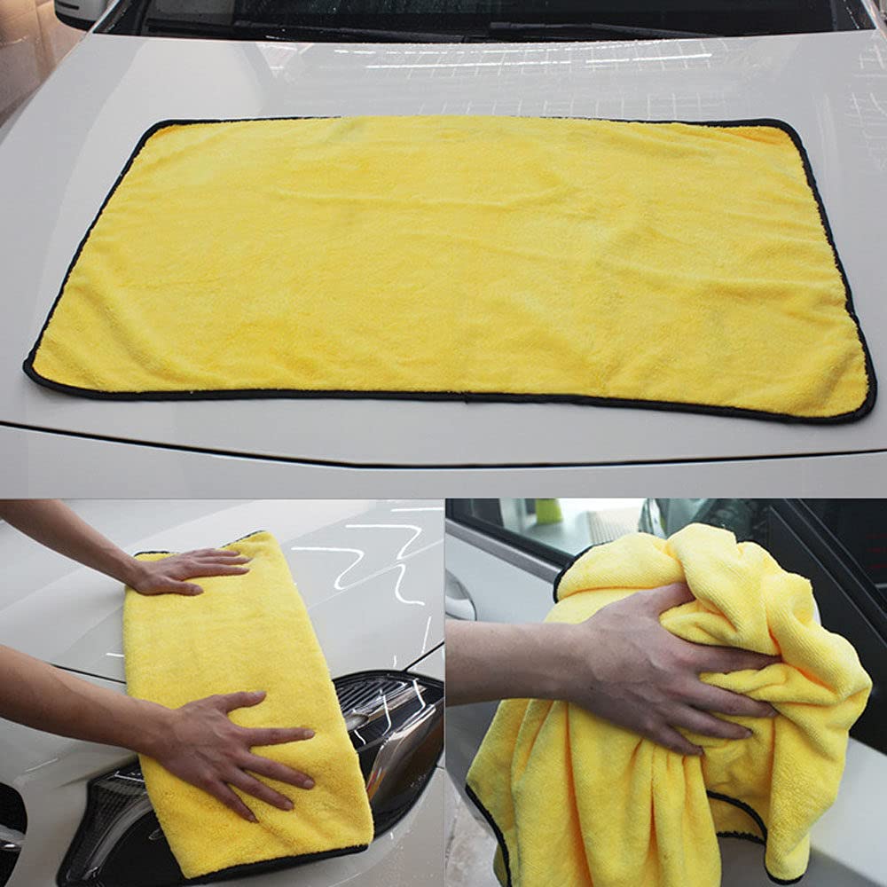 Asciugamano per autolavaggio 90x60cm Panno per asciugatura super assorbente Asciugamano in microfibra per autolavaggio Pulizia dell'auto Asciugamano per asciugatura di grandi dimensioni per la cura
