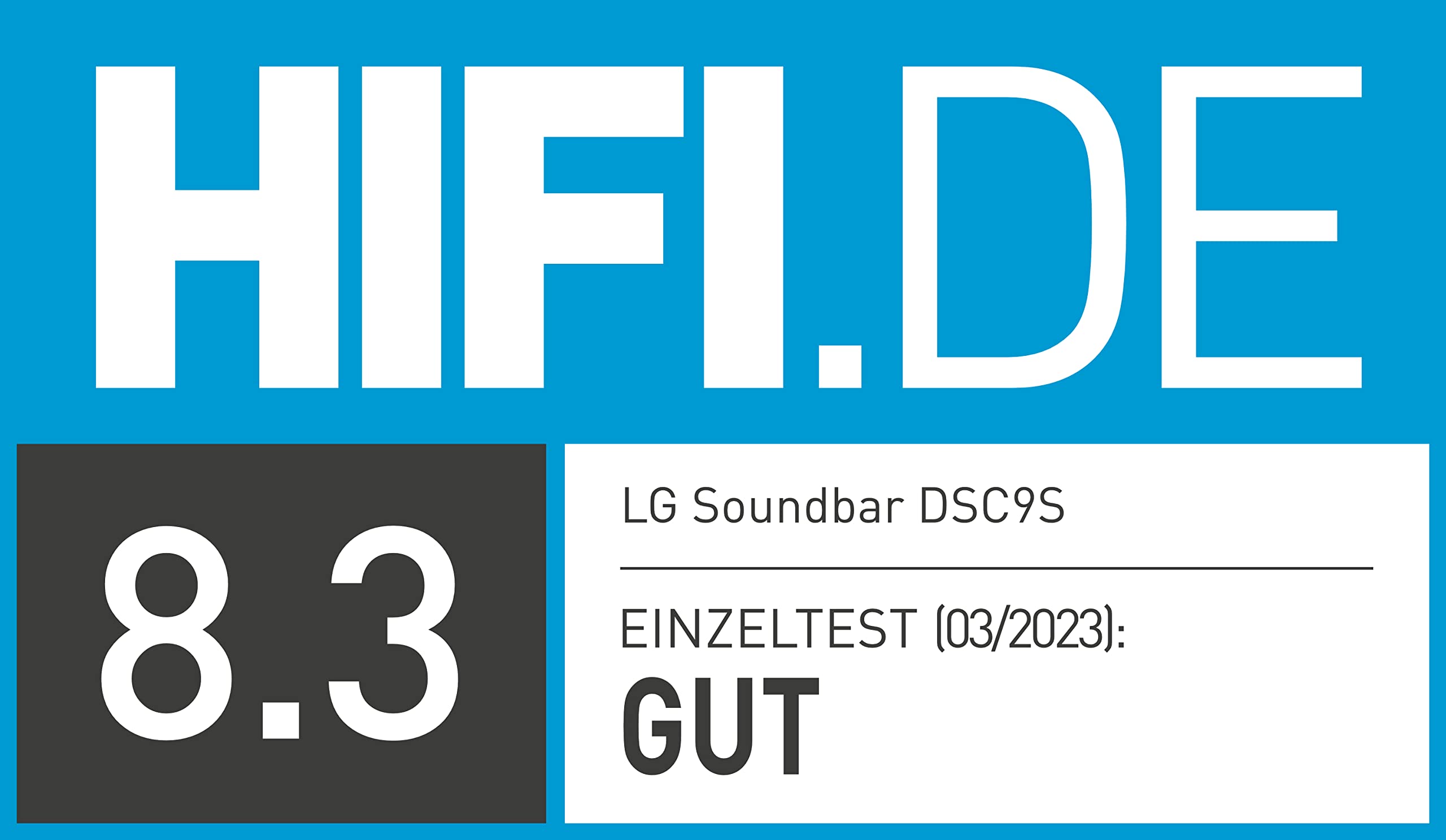 LG DSC9S 3.1.3 Soundbar (400W) mit kabellosem Subwoofer (Dolby Atmos, HDMI, Bluetooth), Schwarz [Modelljahr 2023]