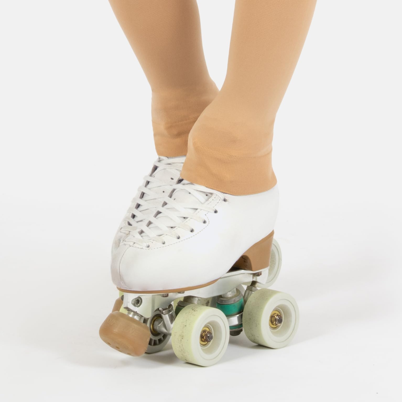 CALZITALY Mallas de patinaje artístico para niña, sin pie, mallas opacas para patinaje sobre hielo, 80 DEN, fabricadas en Italia