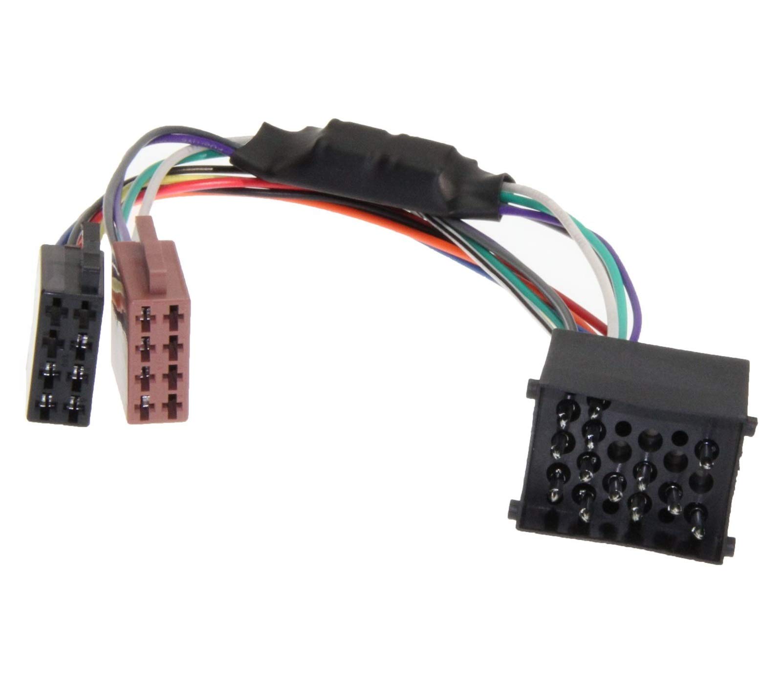 Kit Adaptateur ISO Pour Autoradio - Fiches 15 Et 30 Broches - Compatible Peugeot 206, 307, Citroën C3, C4 Et Autres Modèles - Plug & Play