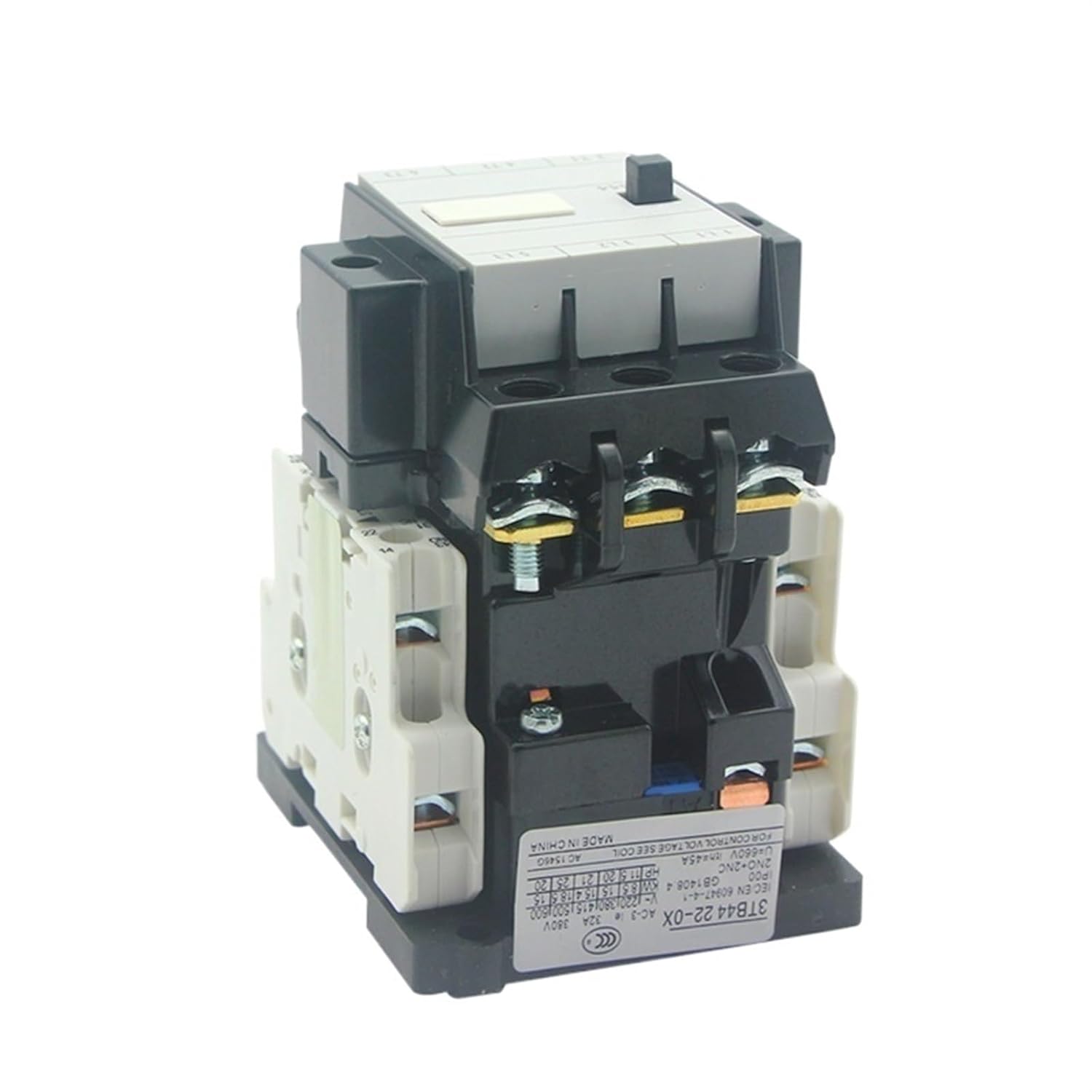 3TB43 CJX1-22 24V to 380V Ac 22A Electric Contact Magnetic 1Pcs(AC380V)