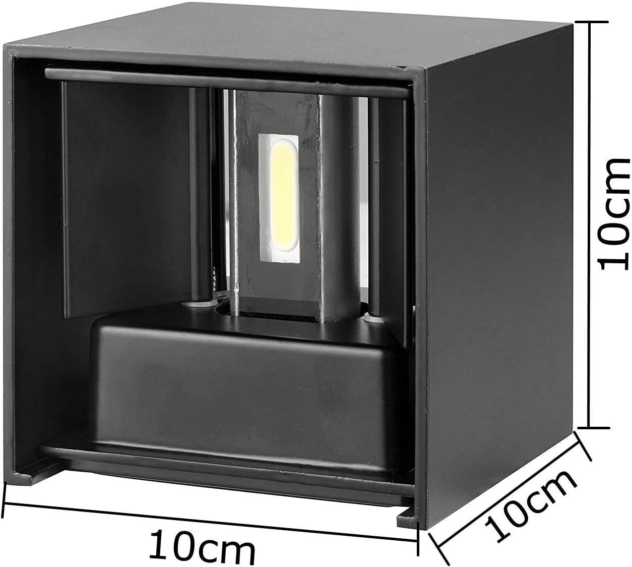 Applique Murale LED Orientable 10W IP65 - Lumière 4500K, 800 Lumens - Pour Intérieur/extérieur, Facile à Installer