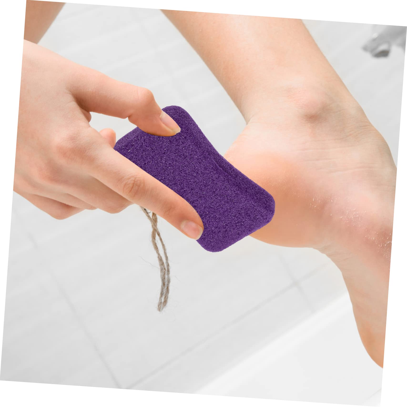 FRCOLOR 16 Pz Pietra Pomice Scrubber Per Pietre Ai Piedi Raspa Per Pedicure Rimozione Esfoliante Strumenti Per Pedicure Piedi Lavapavimenti e Piede File Di Pelle Morta Pu Viola Trucco