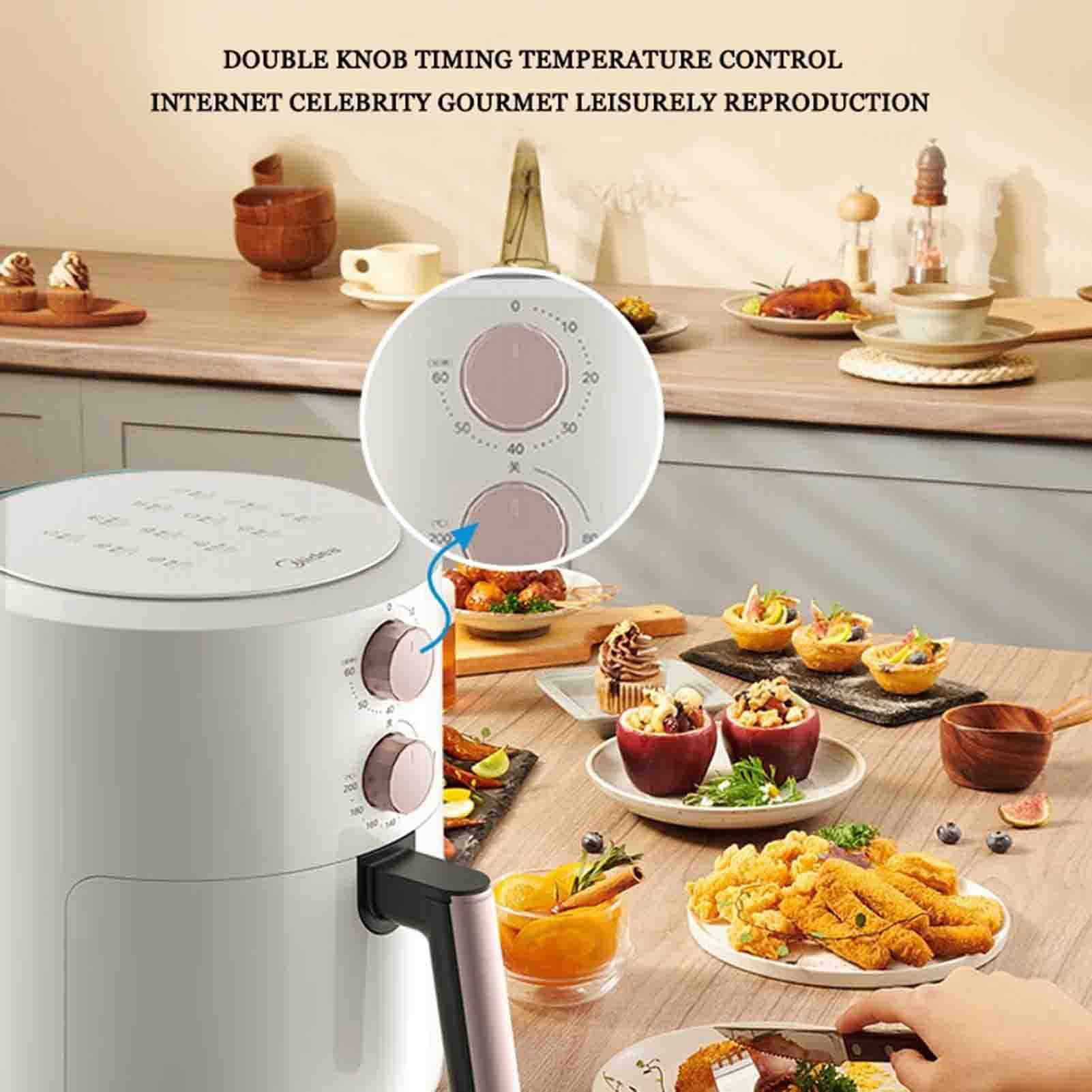 5L beztłuszczowa frytkownica powietrzna, frytkownica powietrzna, kompaktowy piekarnik frytkownicy powietrznej, smażenie Y, nieprzywierająca, 1500 W Dzień Pamięci Safehappy