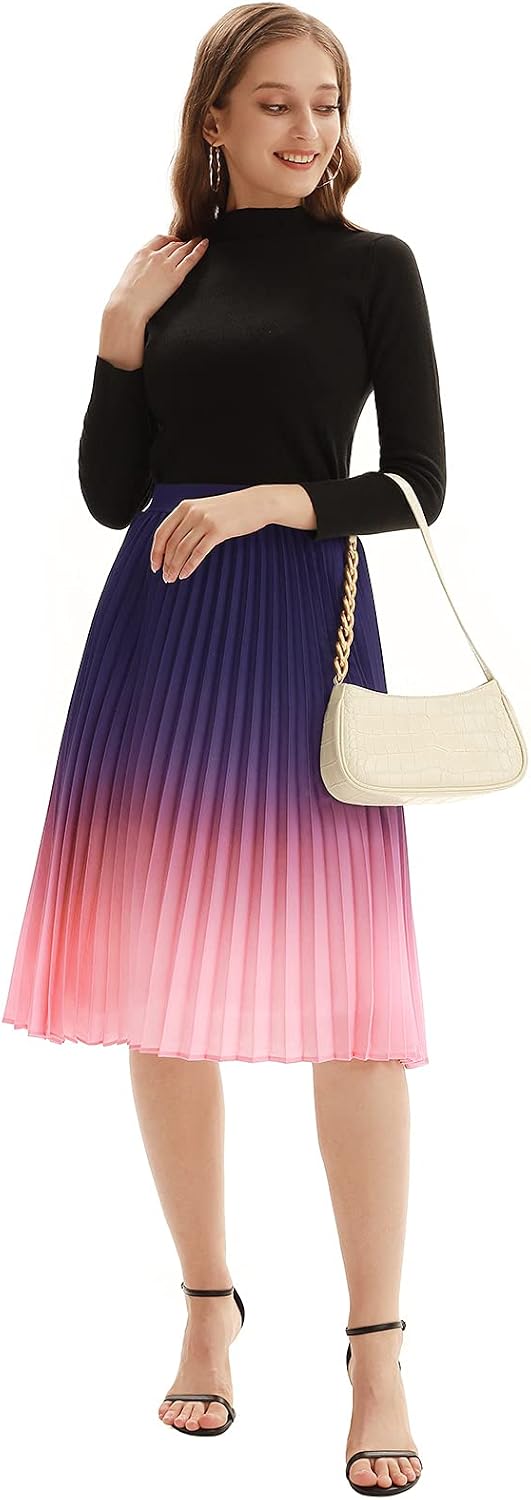 Buy KANCY KOLE Women Pleated Midi Skirt 