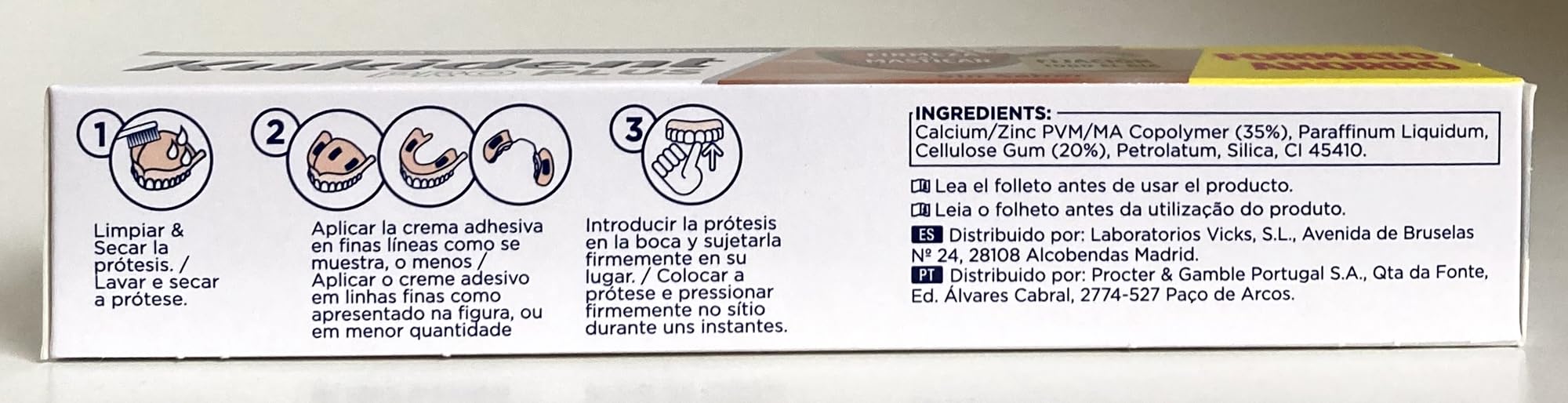 Crema Adhesiva Doble Acción de Kukident compatible |Para Dentaduras Postizas| 60gr,-Pack 2Un.