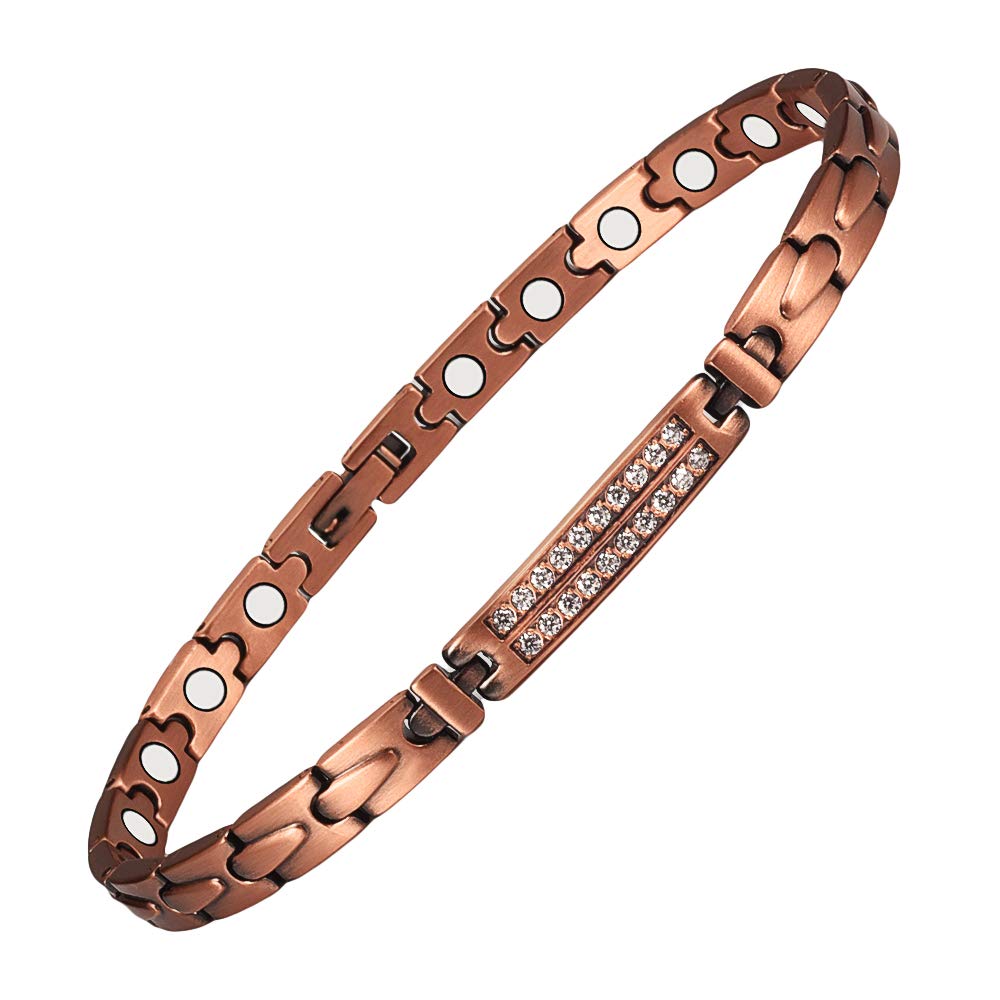 Braccialetti Di Rame Per Le Donne Magnetici Per Il Sollievo Dal Dolore Da Artrite Terapia Efficace Per Rsi E Tunnel Carpale 999 Braccialetti Di Cristallo Di Rame Puro Regalo Di Gioielli