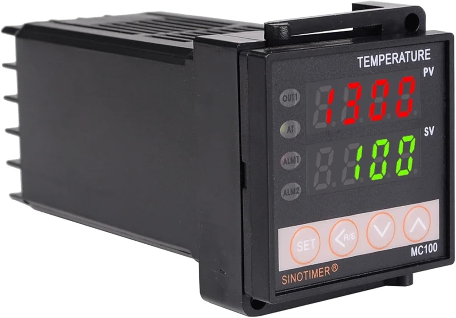 Digital PID Thermostat in Power 24V DC AC, Thermocouple K J E PT100 Sensor Input, Relay Output(Power Supply 12VDC)
