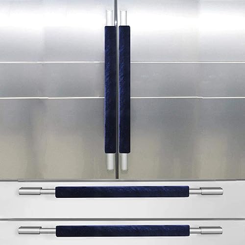 Miniatura 5 de Fundas grises para manija de puerta de refrigerador, protector para hornos, lavavajillas. Mantén tu aparato de cocina limpio de manchas, manchas de