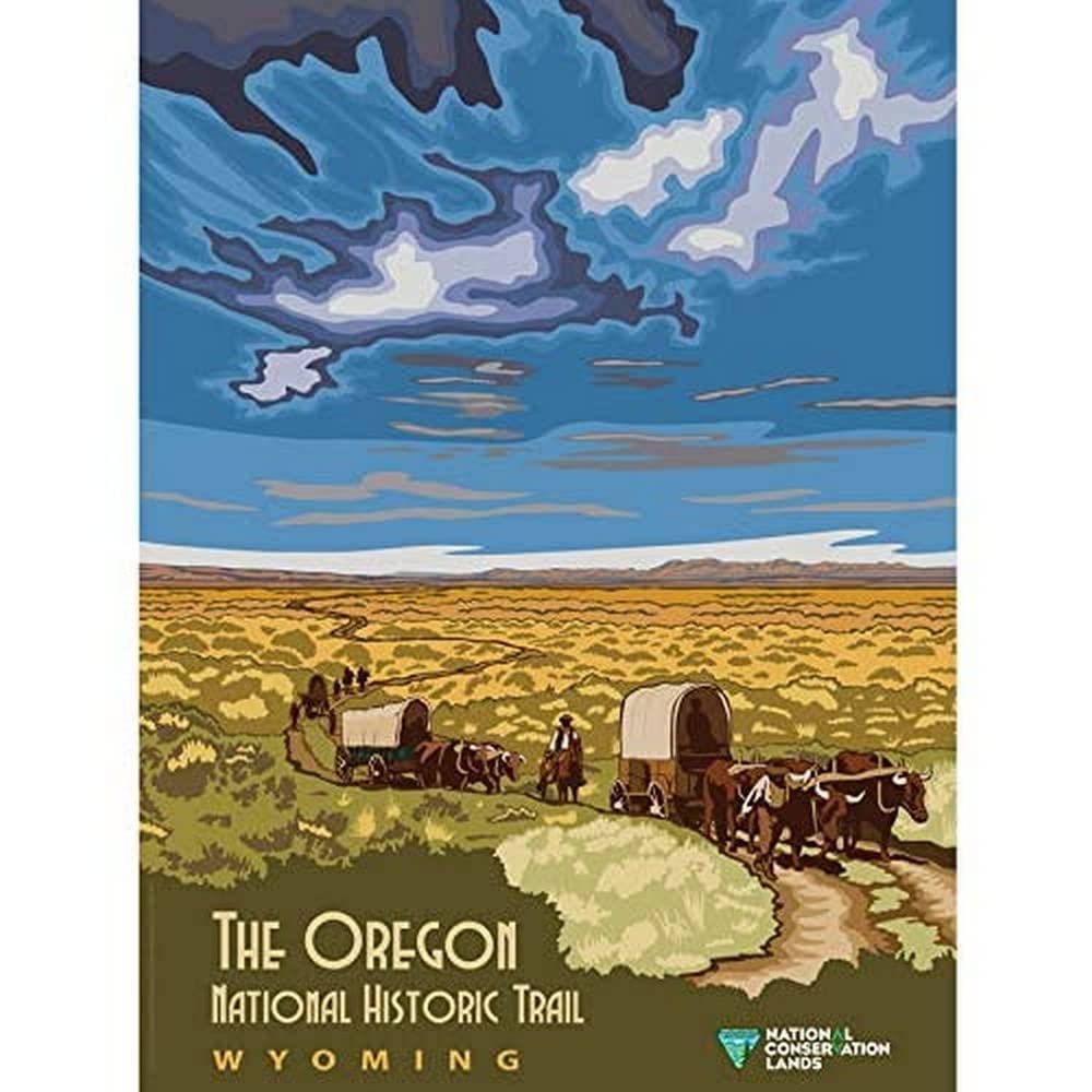 Artery8 BLM Oregon National Historic Trail Wyoming Unframed Wall Art Print Poster Home Decor Premium