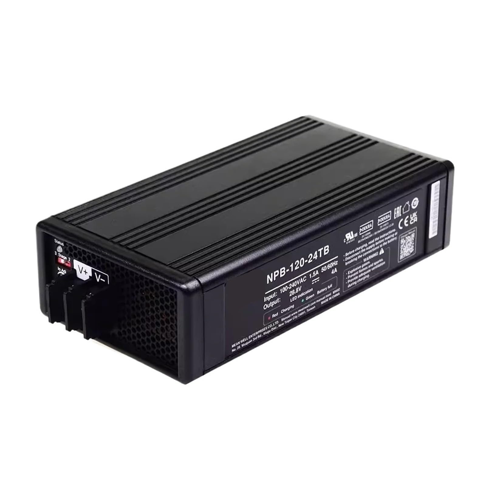 Alimentation 120W NPB-120-48XLR chargeur de batterie industriel intelligent