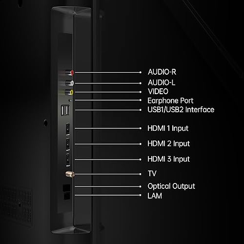 Miniatura 8 de HORION Smart TV de 55 pulgadas, televisor LED 4K UHD con WebOS 22, televisión ultra delgada con megacontraste, HDR10, Dolby Audio, transmisión en
