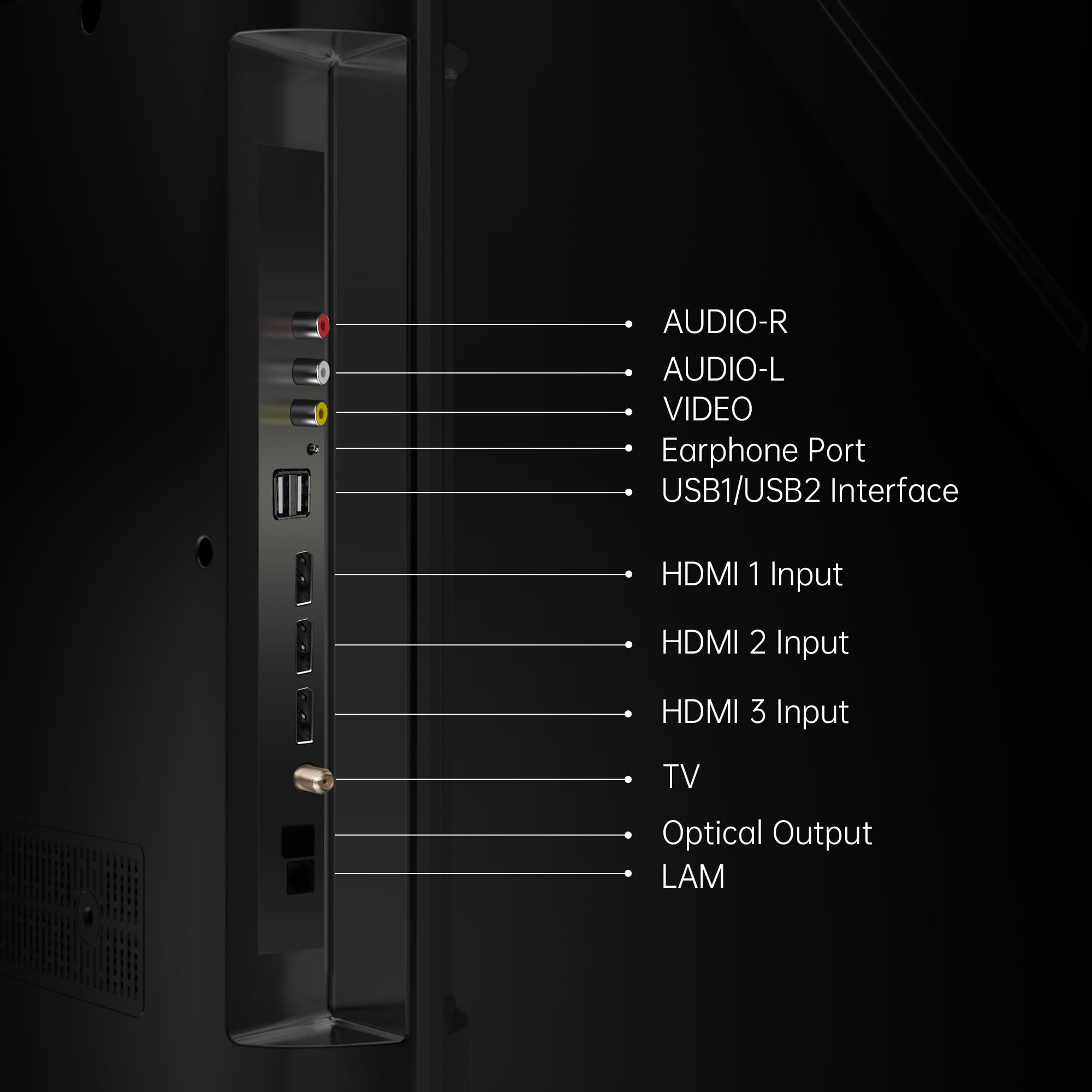 HORION 55 inch Smart TV, 4K UHD LED TV with WebOS 22, Ultra Slim Television with Mega Contrast, HDR10, Dolby Audio - Streaming Live, Bluetooth, Hdmi, WiFi ((P6D Series, 2025)