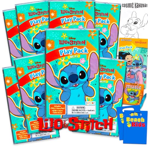 Sacs friandises Stitch avec jeux de coloriage pour occuper les enfants en fête