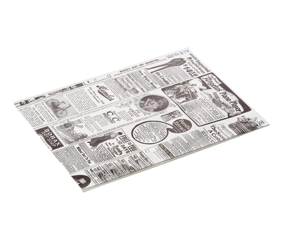 Carta per hamburger Times White Set WRAP & GO, 25 x 20 cm, set da 1000 pezzi, carta grassa