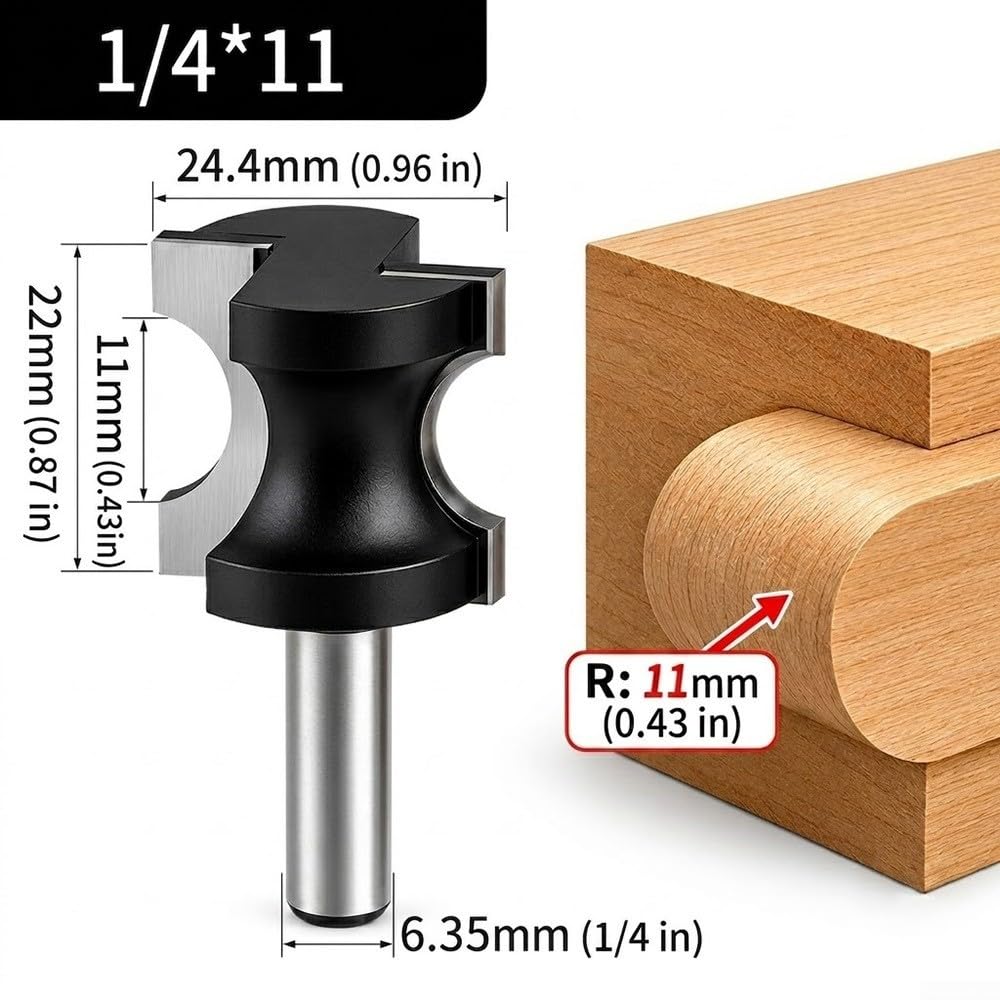 Broca de Carpintero Carburo Cementado 1/4"(1/4 * 11)
