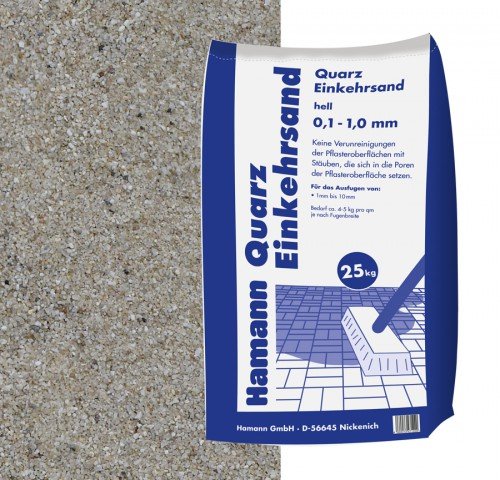 Preisvergleich Produktbild Hamann Mercatus GmbH Quarz Einkehrsand 25 kg Sack