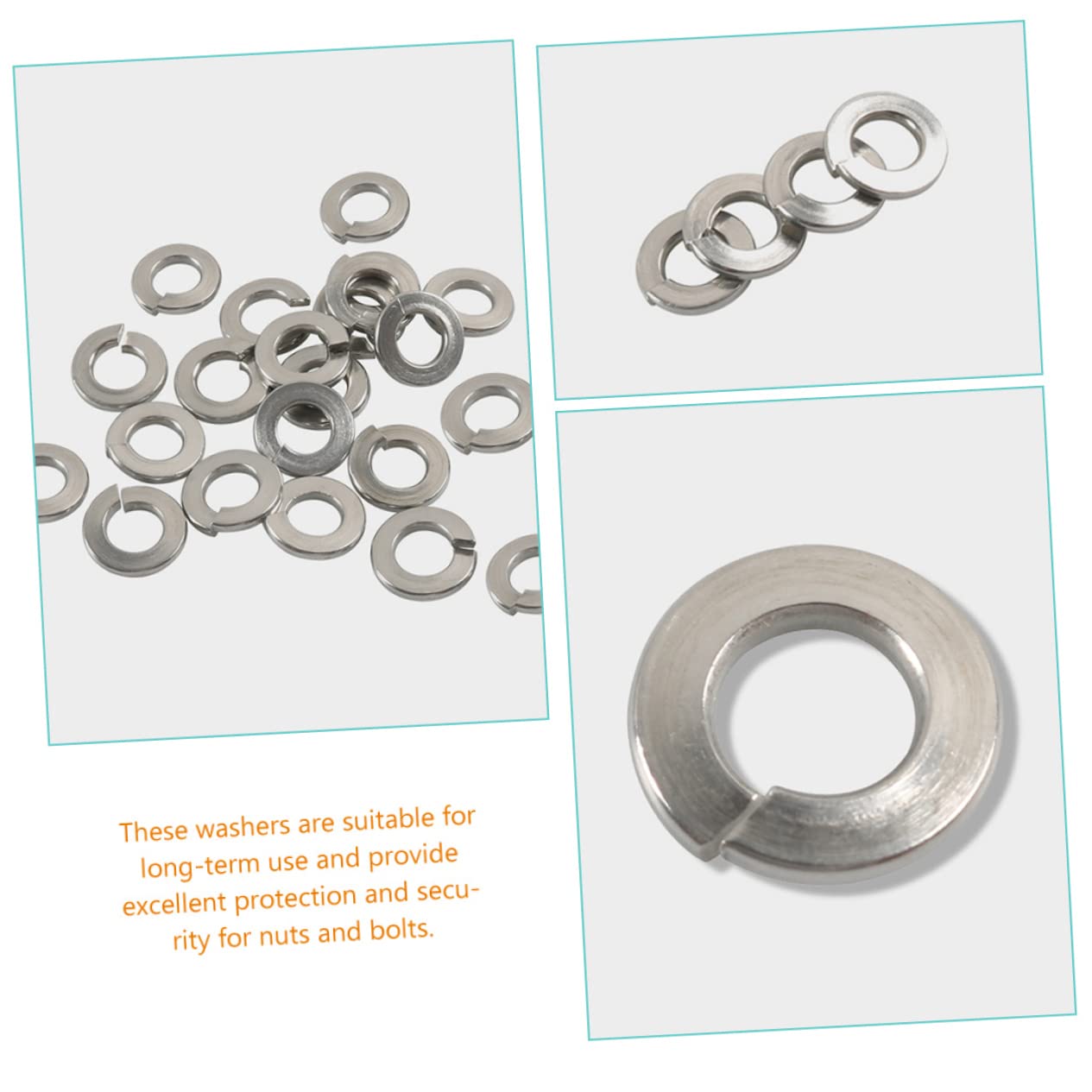BELLIFFY Stainless Steel Spring Washer Set 350pcs Assorted Automotive Repair Washers Gasket