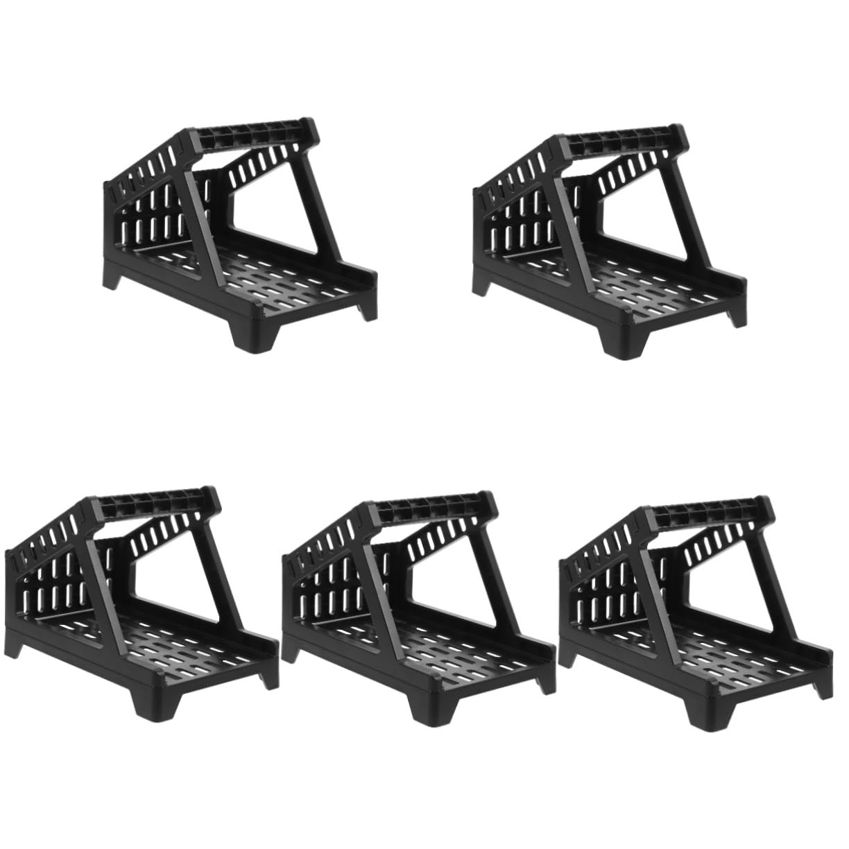 Operitacx 5pezzi Portarotolo Etichette Professionale Plastica Supporto Per Etichette Termiche Da Scrivania Design Pratico Per Ufficio e Negozio Facile Installazione e Risparmio Di Spazio