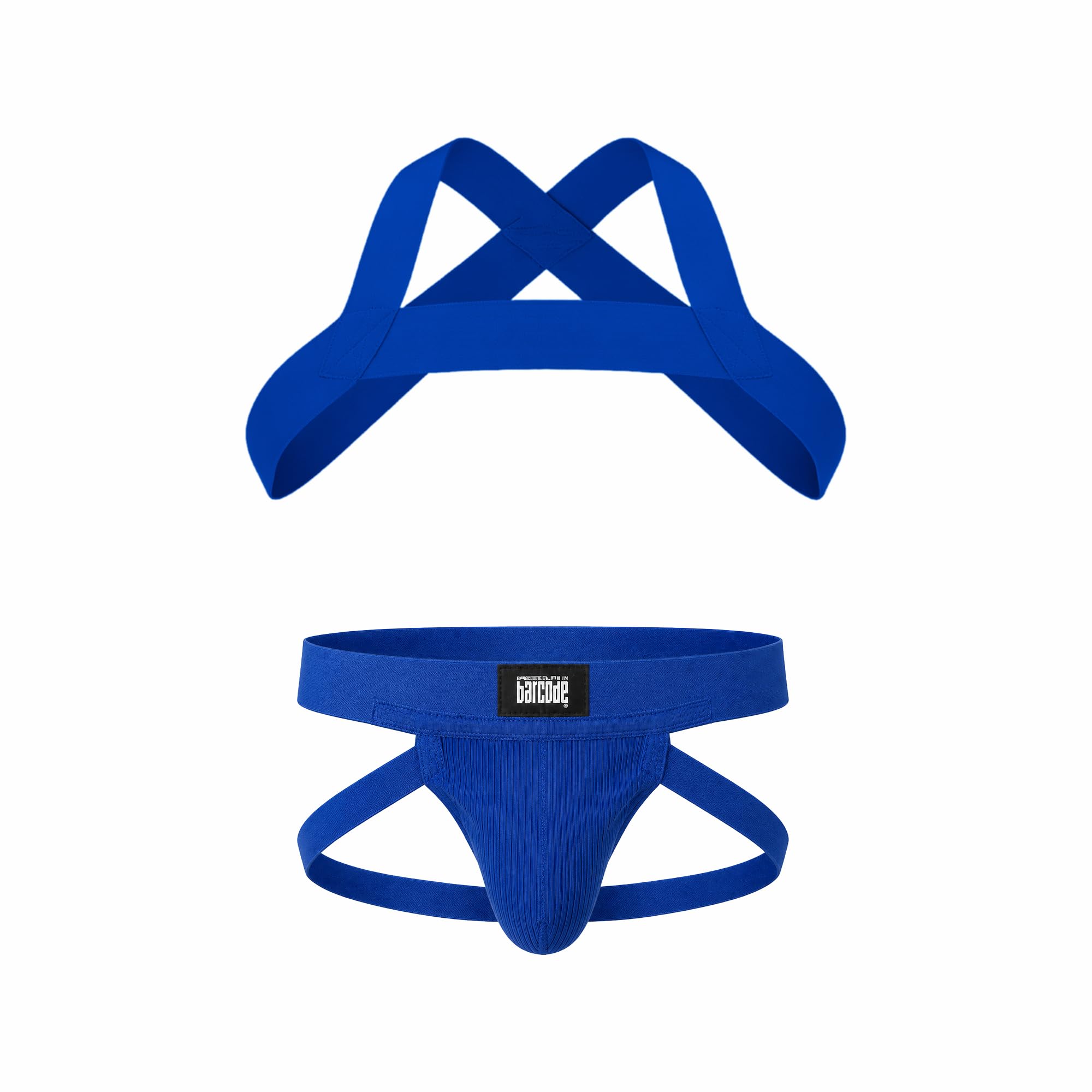 Barcode Berlin Men's Royal - Jockstrap Underwear - Multipack 1X Anton Jock + 1X Harness Matt - Size M