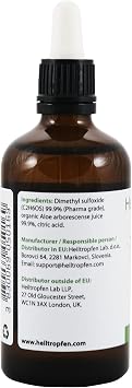 Heiltropfen DMSO & Aloe Arborescense by Dr. Hartmut Fischer | 3.4 Fl Oz - 100ml | Third-Party Tested