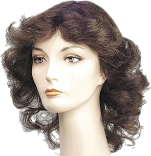 Morris Costumes LW569DKBNGY Sideburn Human Hair - Dark Brown & Gray No.51