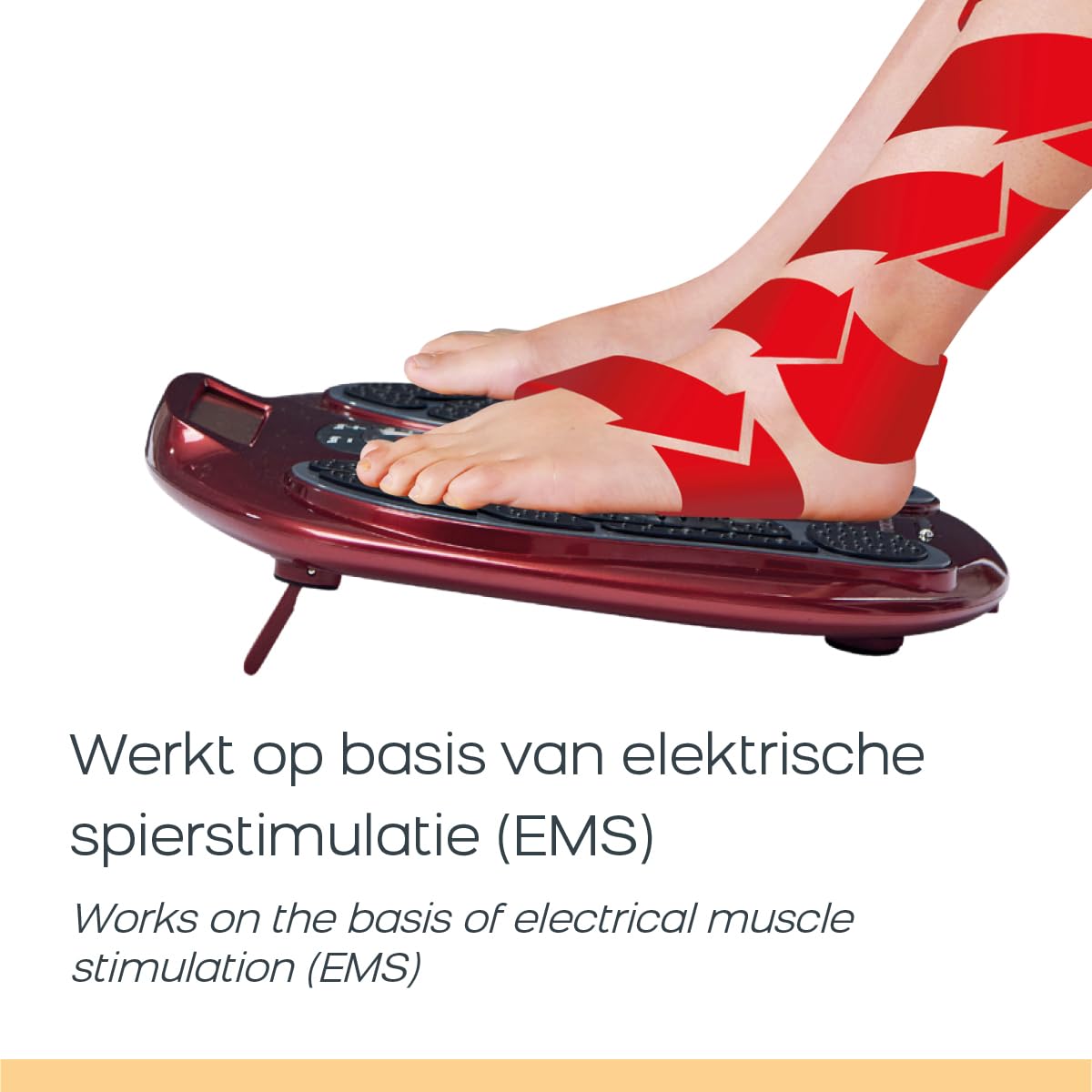 Circulation Maxx Reflexology, stimolatore muscolare elettrico con riflessologia del piede, 99 livelli di intensità e 6 modalità di massaggio, dispositivo TENS con 4 cuscinetti gel, telecomando