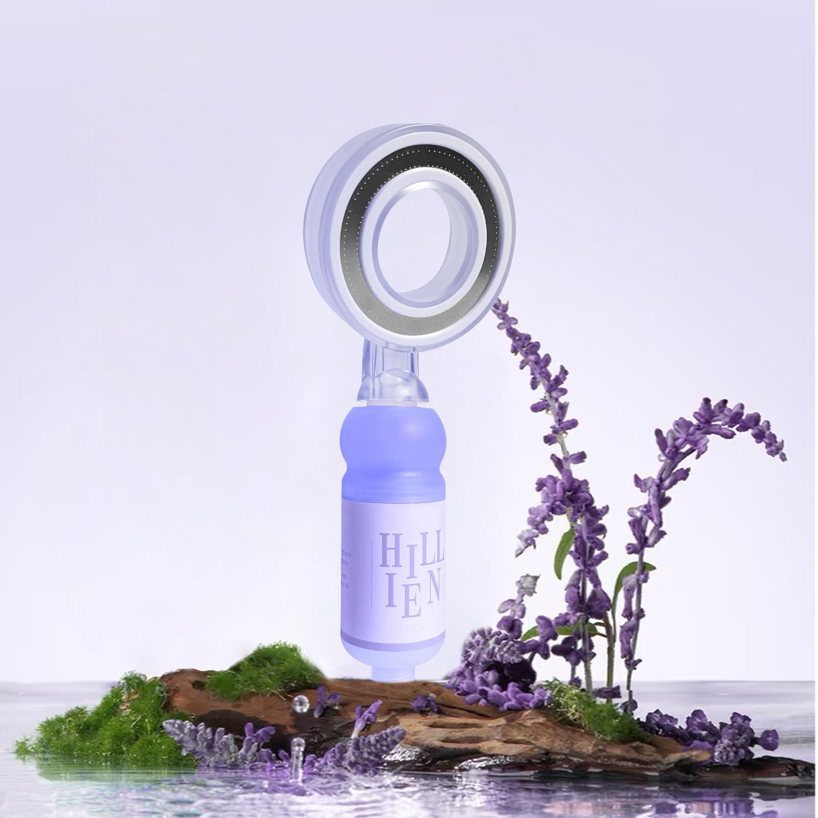 Vitamin C & Aromatherapy Skincare Spa Shower Head with Handheld, Filtered Showerhead for Hard Water - Removes Chlorine & Heavy Metals, Softer Skin & Hair Care (Lavender Scent) Purple (Lavender Scent)