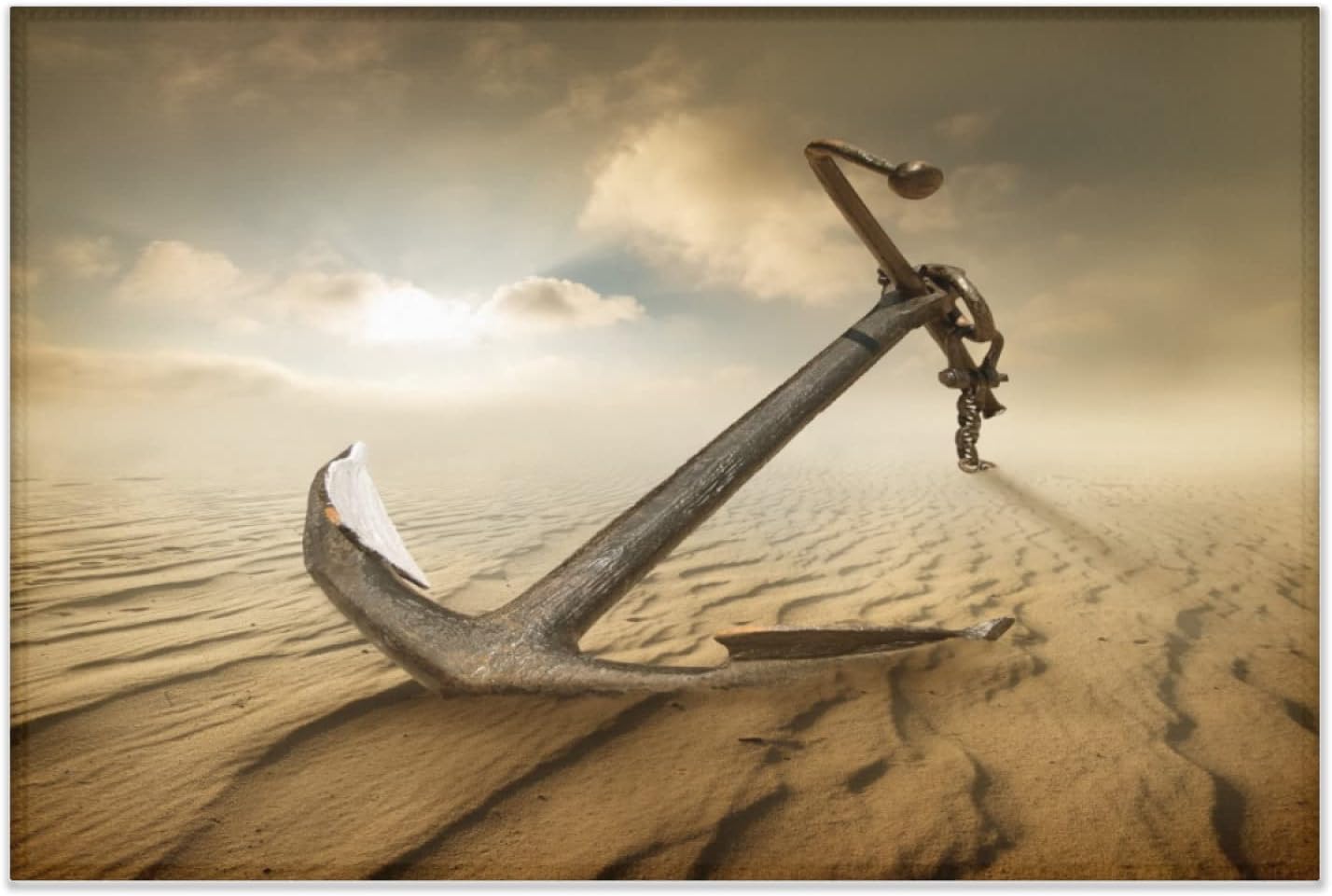 4 x 6 feet Anchor in The Desert Super Soft Area Rug for Kids Baby Nursery, Nursery Children Kids Girls Room Home Decorative, Anti Slip Backing Rugs for Living Room