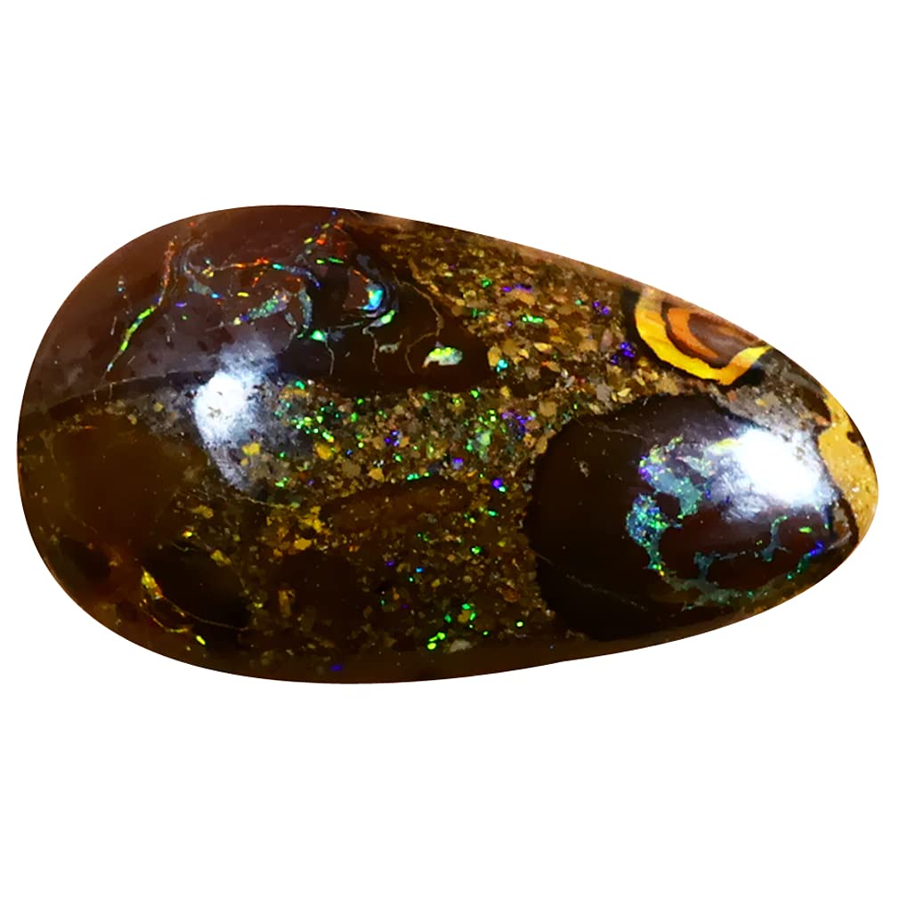 Opale boulder de koroit d'Australie 15 x 9 mm contre l'uniformité des bijoux - 3