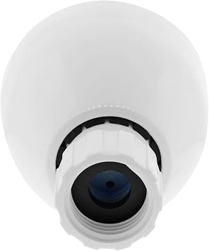 Adjustable Flow ABS Shower Head, White Painted, 2 Settings, 2.5 GPM