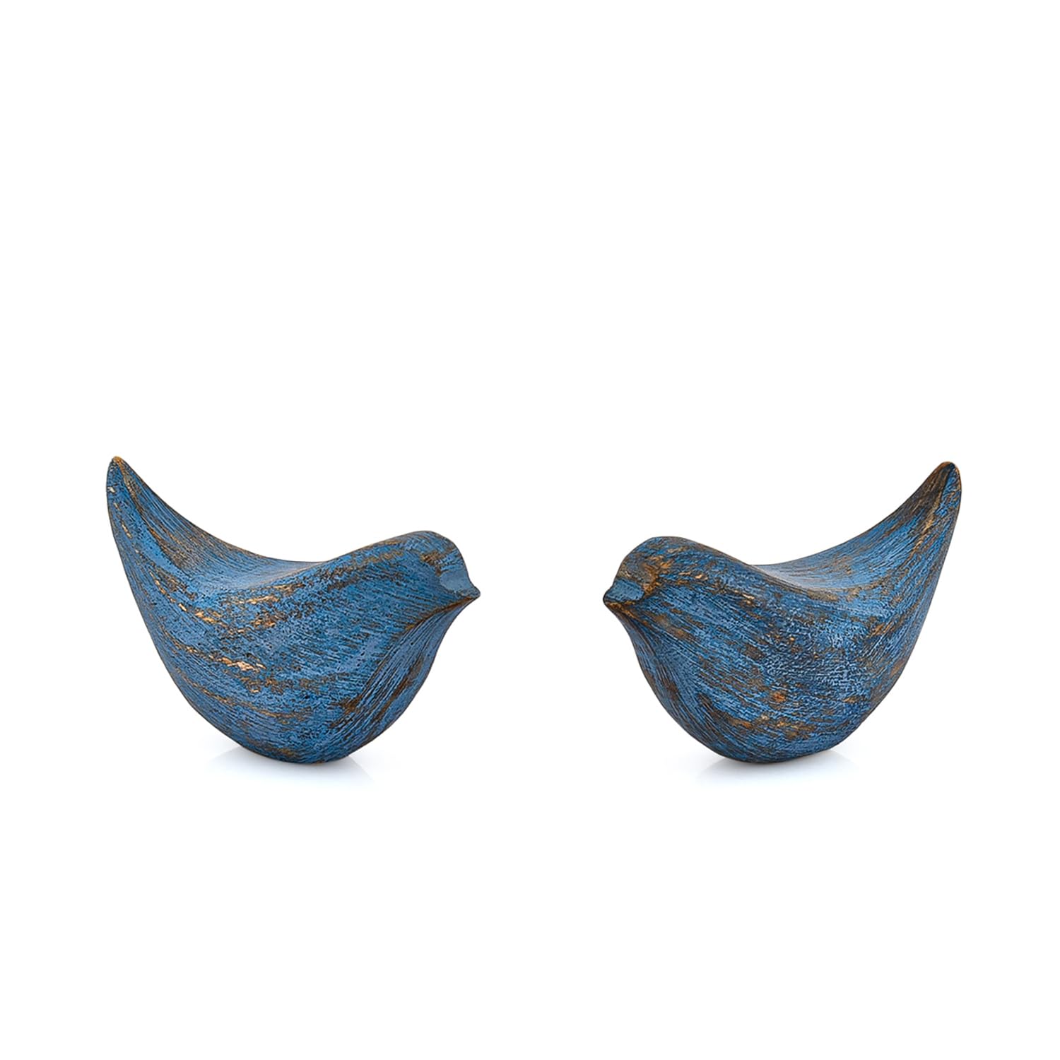 Condition photo showing New/Like New for statues acacia wood bird figurines | rustic farmhouse decor, office accent elegant woodland home accent tabletop decor & gift (4.5" x 2" x 2.5")