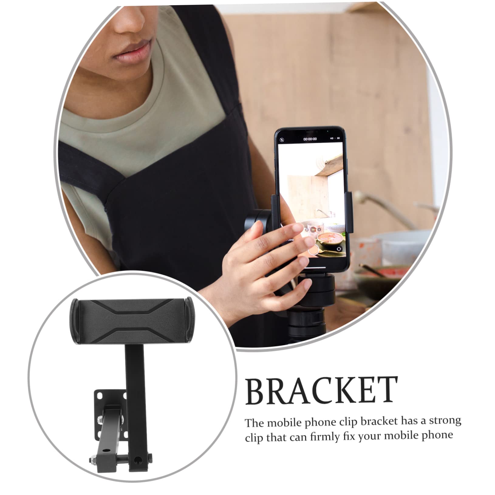 Gadpiparty Soporte De Pared Para Teléfono Soporte Ajustable Multiángulo Para Tableta Organizador De Pared Para Guardar Smartphones Casa