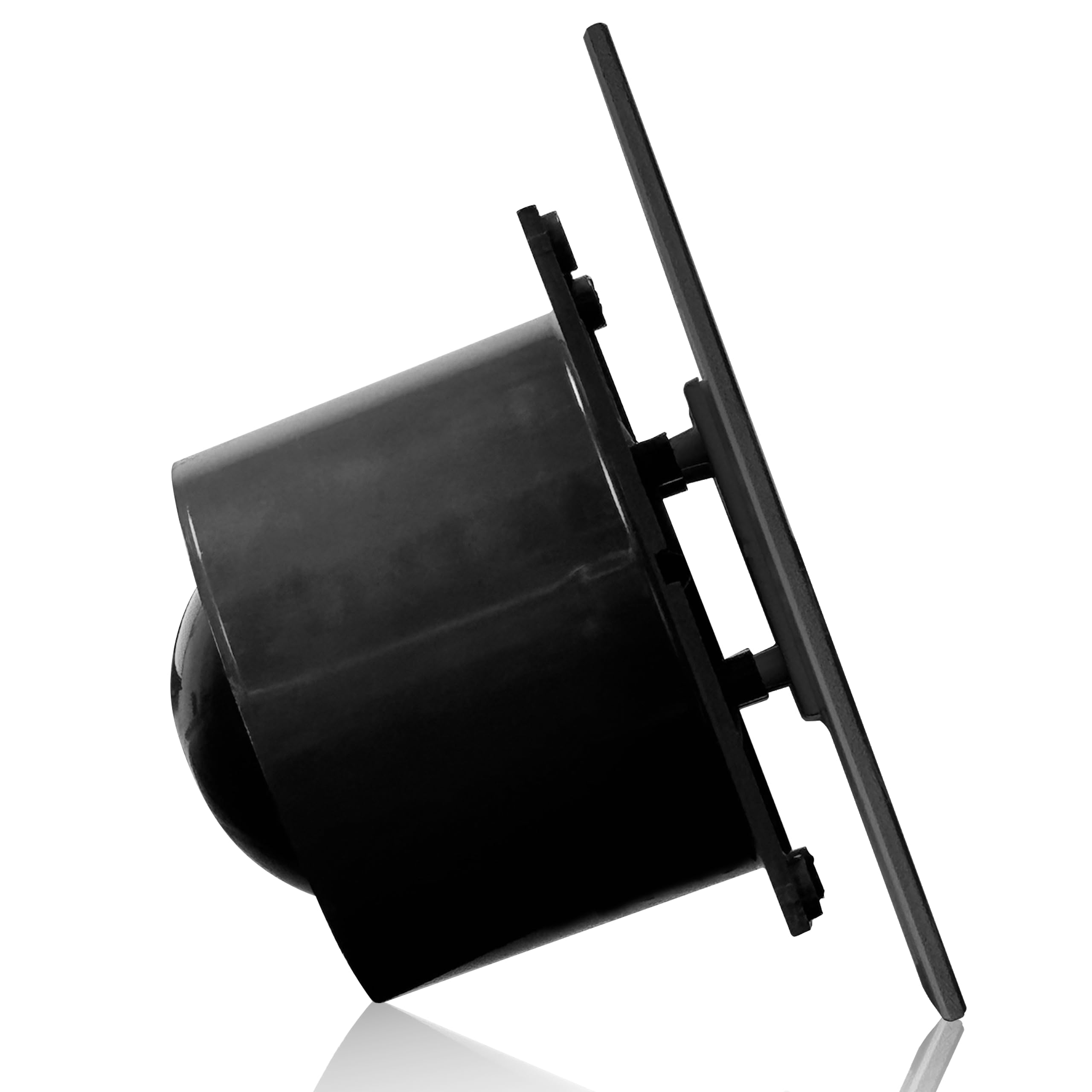 DOSPEL VERONI GLASS Badlüfter 100mm Weiß - Ultra Leise 40dB Abluftventilator 230V