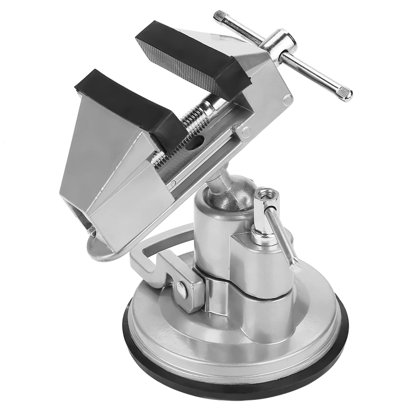 Morsa tavolo, mini morsetto tavolo, piccola morsa a ventosa, girevole a 360°, per banco lavoro, riparazioni, modellazione, saldatura e fai te