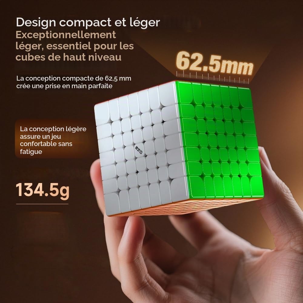 Speed Cube 7x7 Stickerless Standard Version,62.5 mm Magic Cube 7x7x7