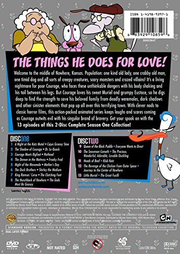 Courage The Cowardly Dog DVD de la Temporada 1 para coleccionistas de series animadas clásicas 4