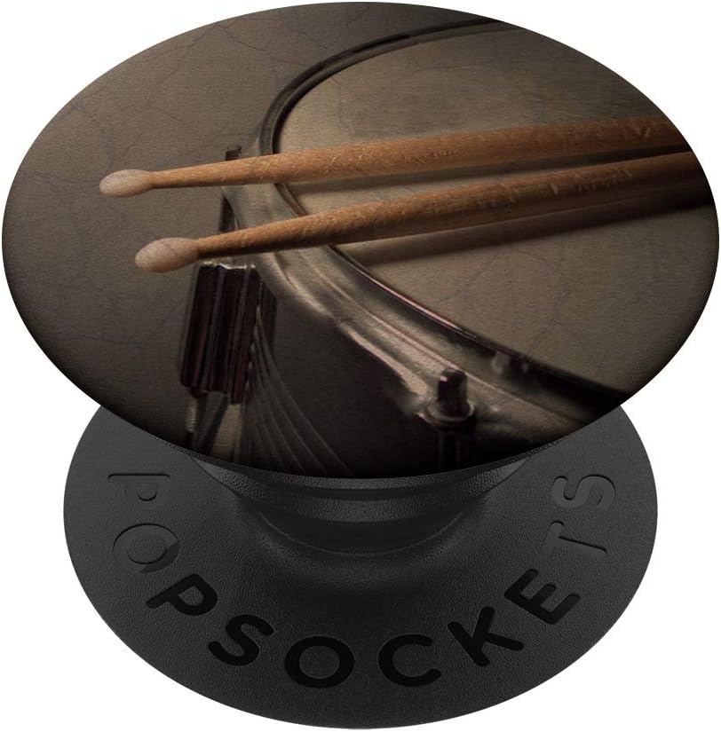 Snare Drum Drumsticks Digital Collage Art Music Lovers PopSockets PopGrip: Swappable Grip for Phones & Tablets